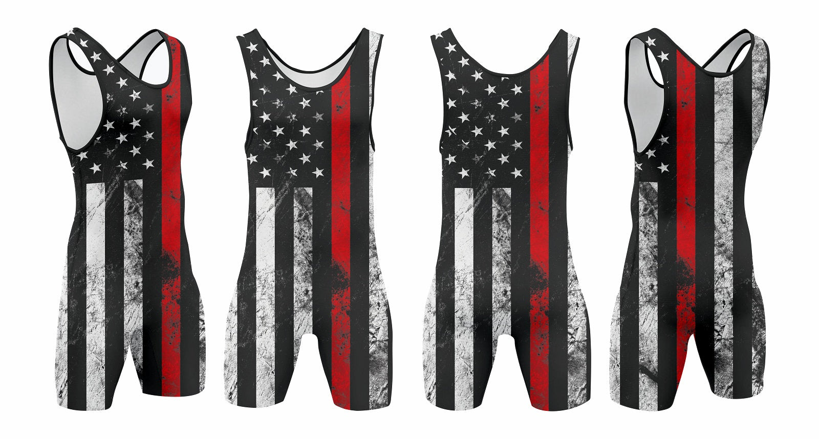 American flag wrestling shops singlet