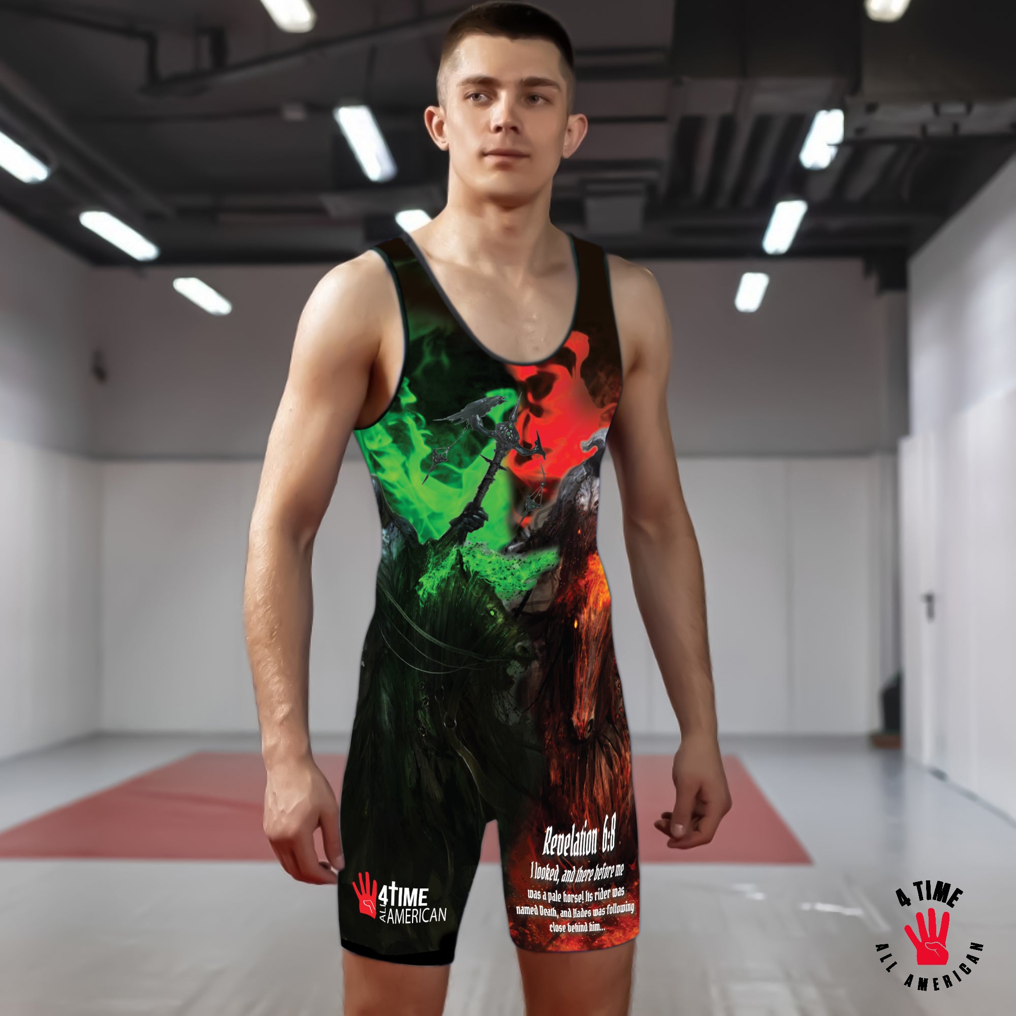 4 Horseman Wrestling Singlet